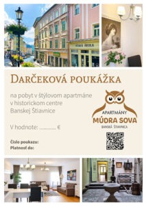 Darcekovy poukaz na ubytovanie v apartmane Mudra sova